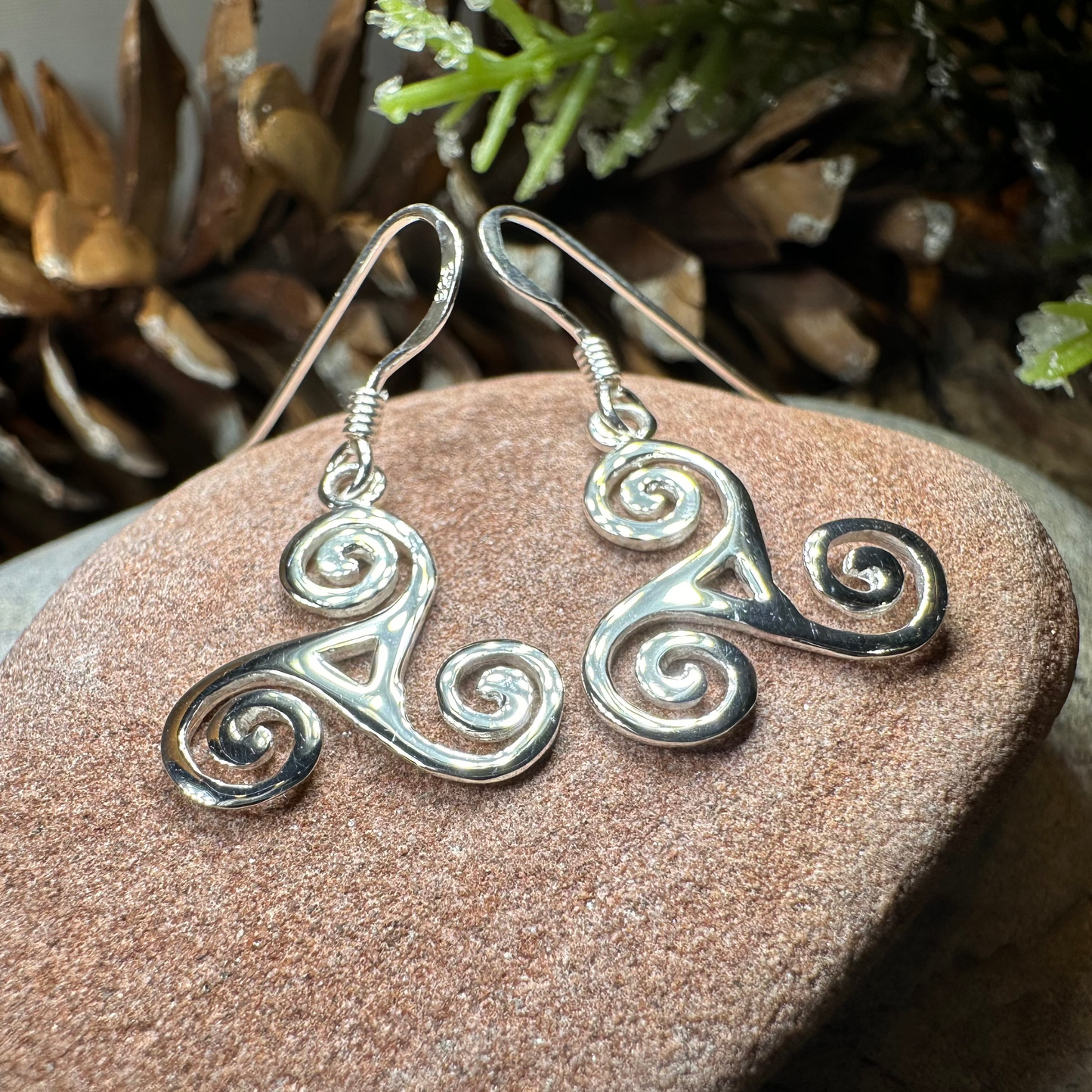 Malia Celtic Spiral Earrings