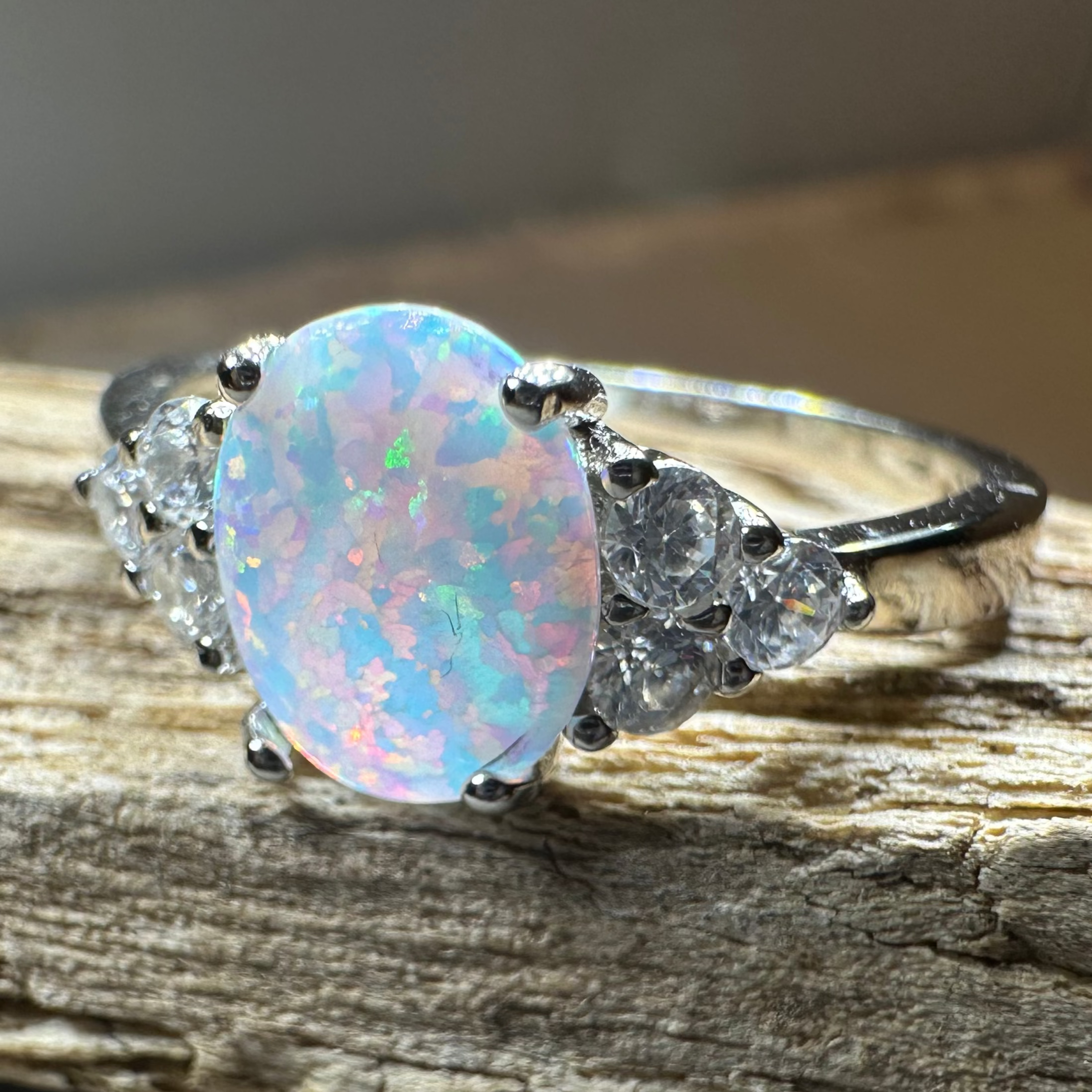 Katerina Opal Celtic Ring