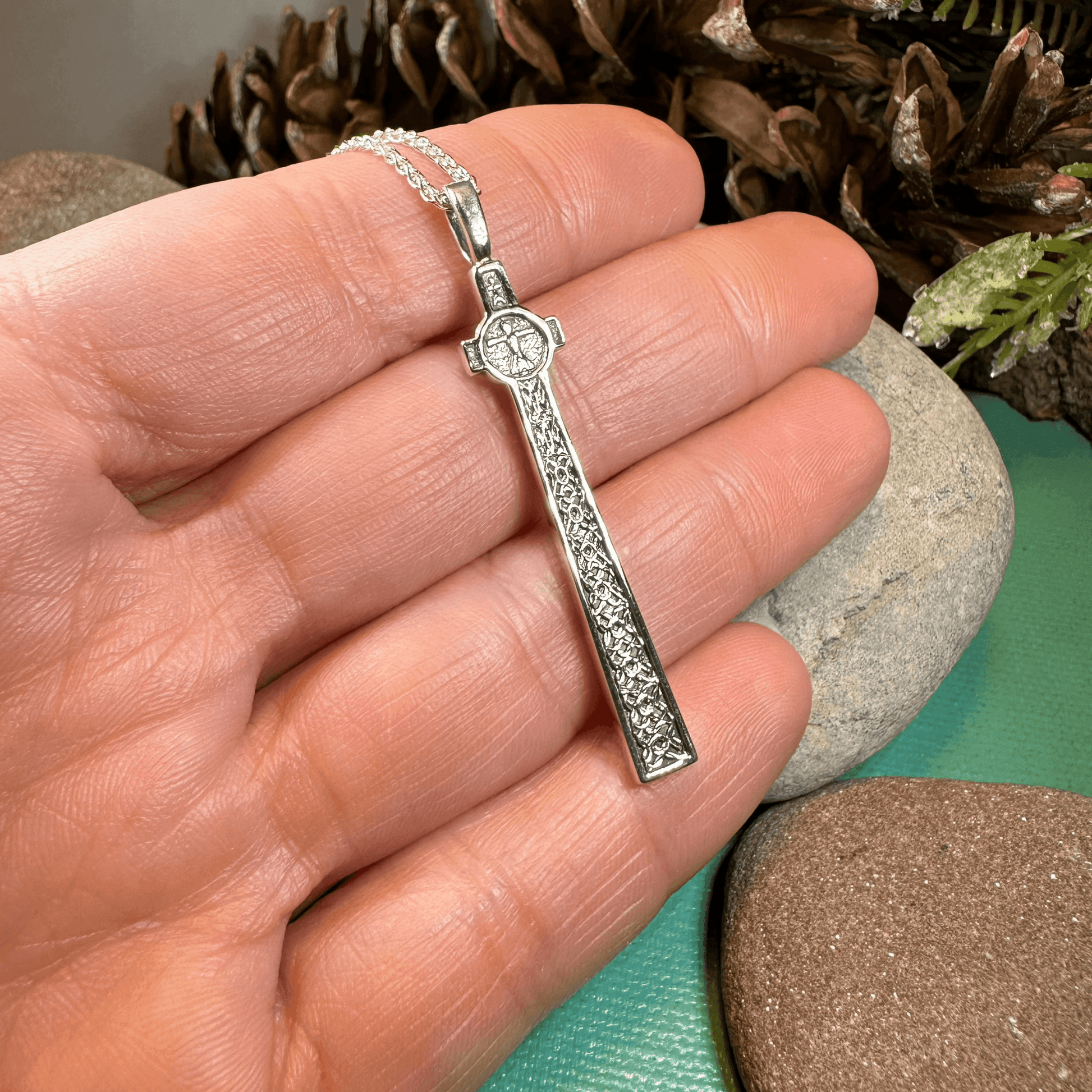 Scottish McLean's Celtic Cross Necklace - 18