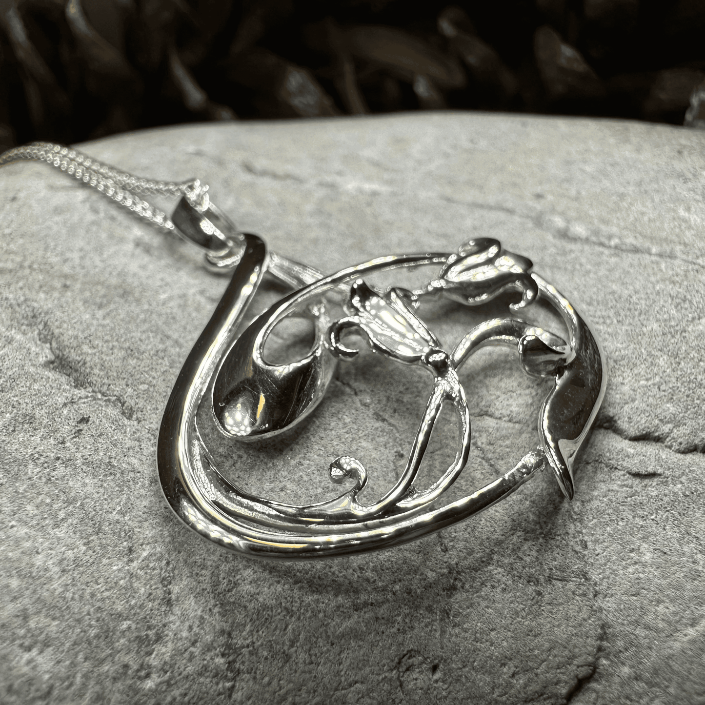 Bluebell Art Deco Necklace - 18