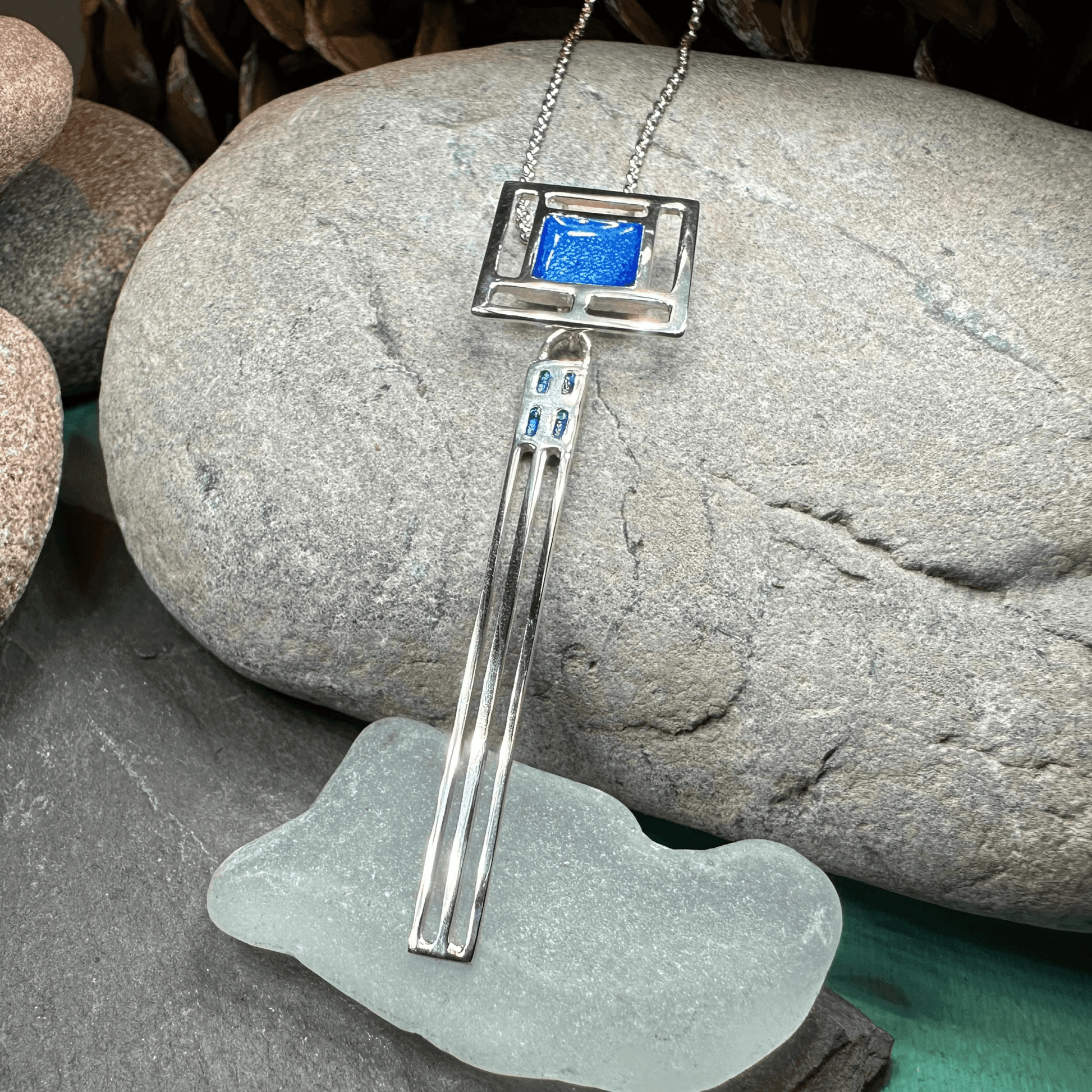 Mackintosh Blue Necklace - 18