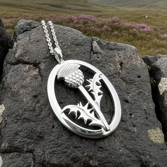 Gaisgeil Scottish Thistle Necklace