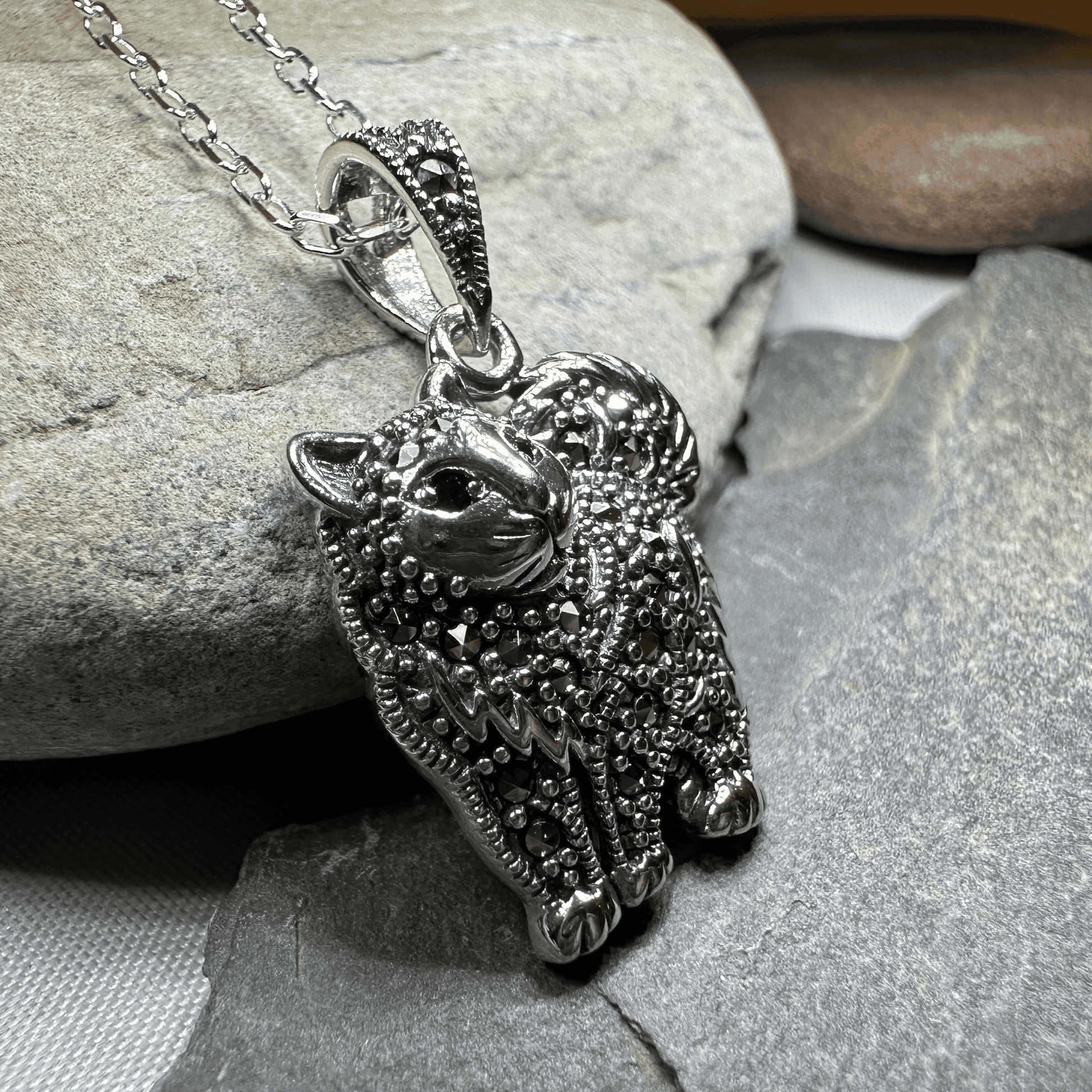 Simba Celtic Cat Necklace - 
