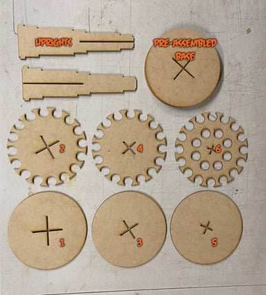 Rotating Paint Rack - For 26mm Dropper Bottles (AMMO, Vallejo, Army Painter, etc) - 