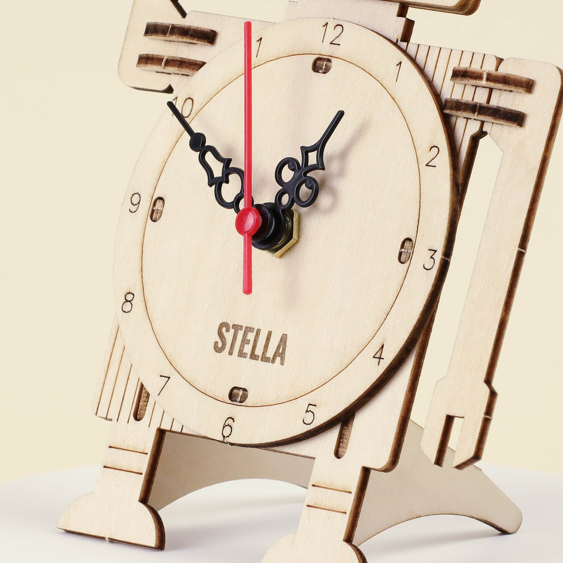 Robot Clock DIY Kit, Educational STEM Toy - 