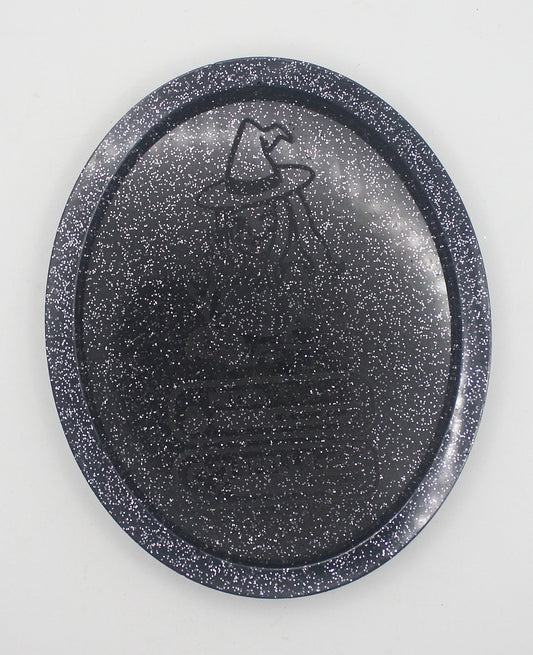 Resin Gamer Witch Stats Trinket Tray
