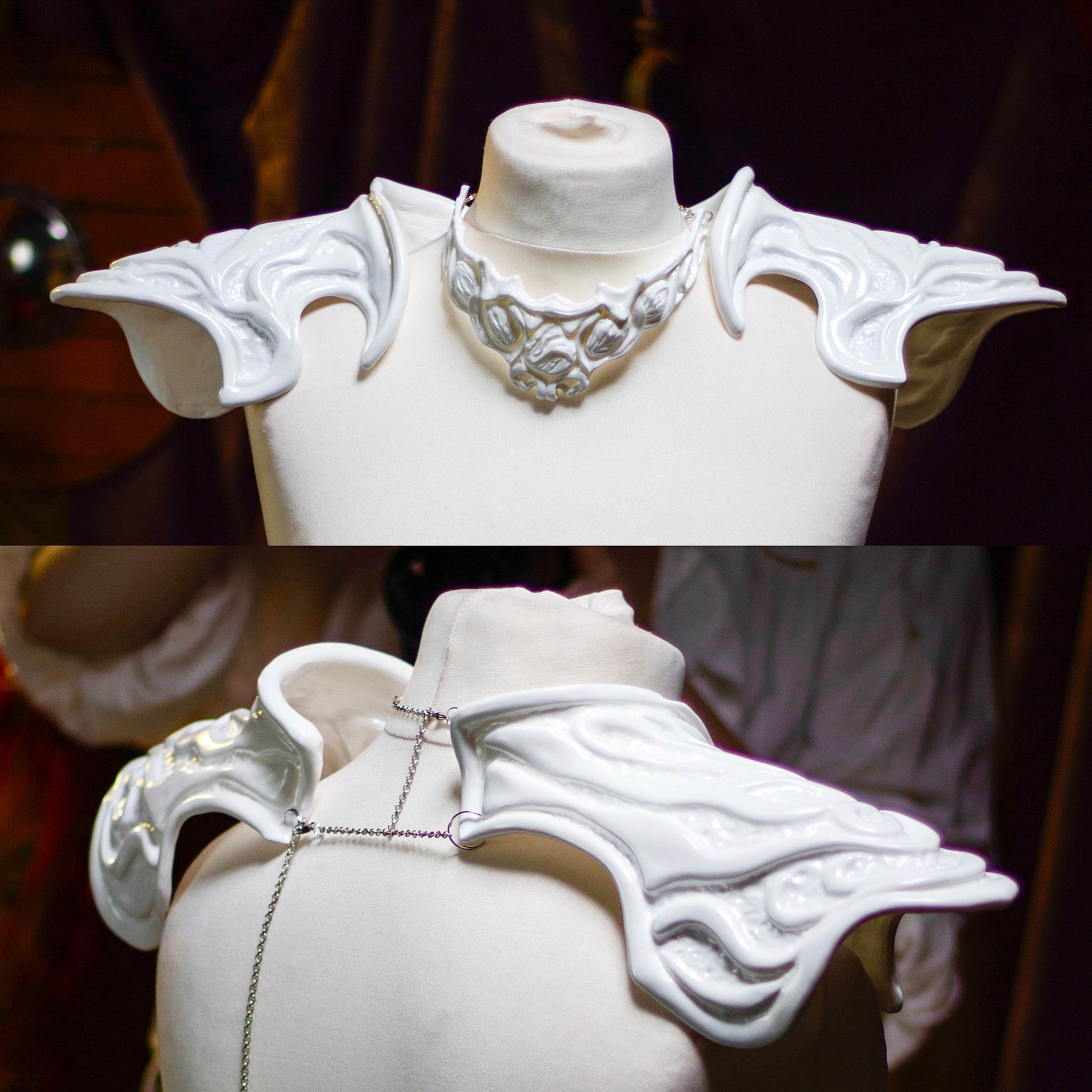 Wavemother's Robe Accessories White Set - Custom Made - 