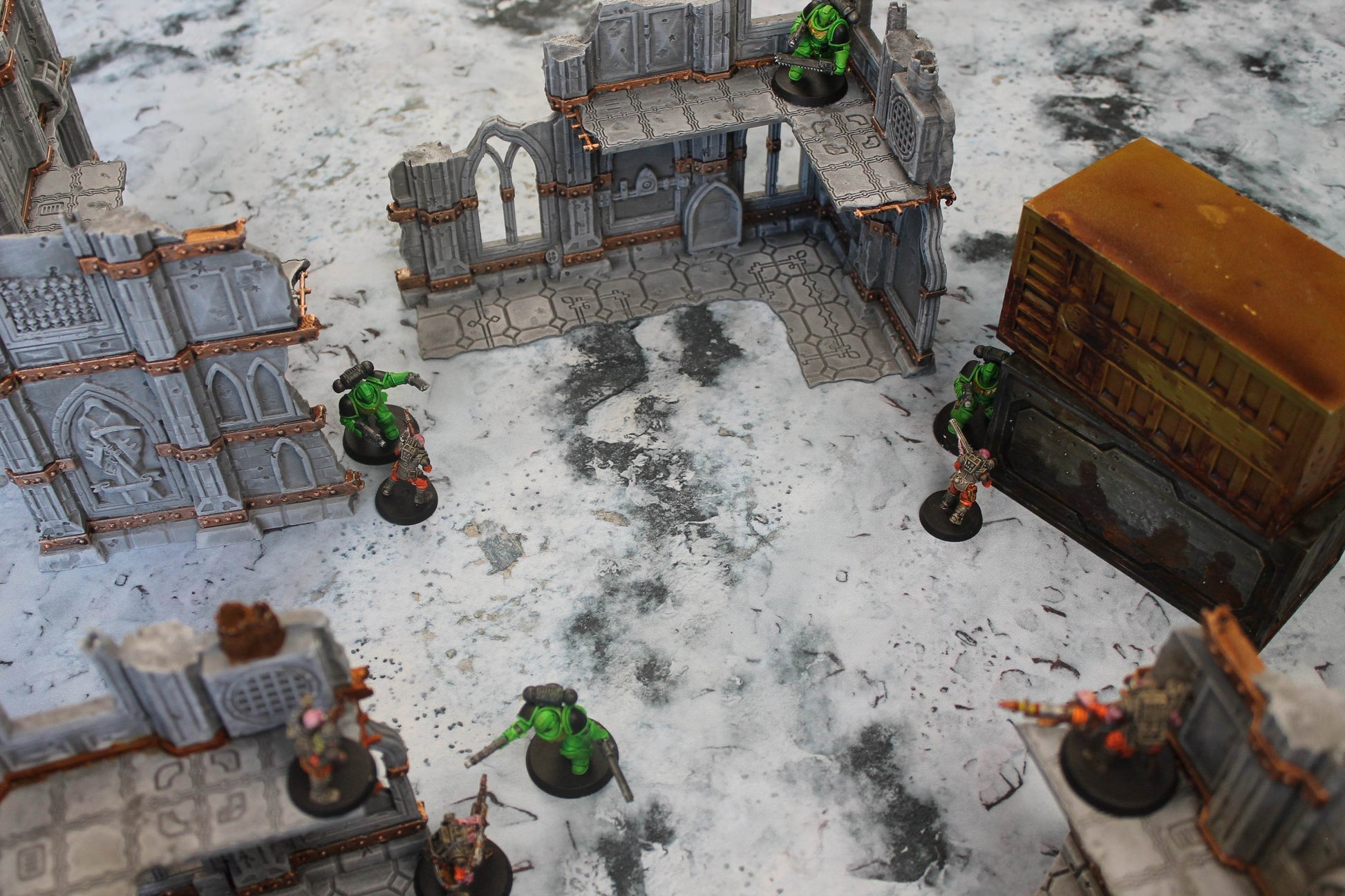Snowy Tundra - Neoprene Battle Mat - Warhammer, AoS, 40K, Kill Team, MCP, Shatterpoint, Legion, More - 22x30