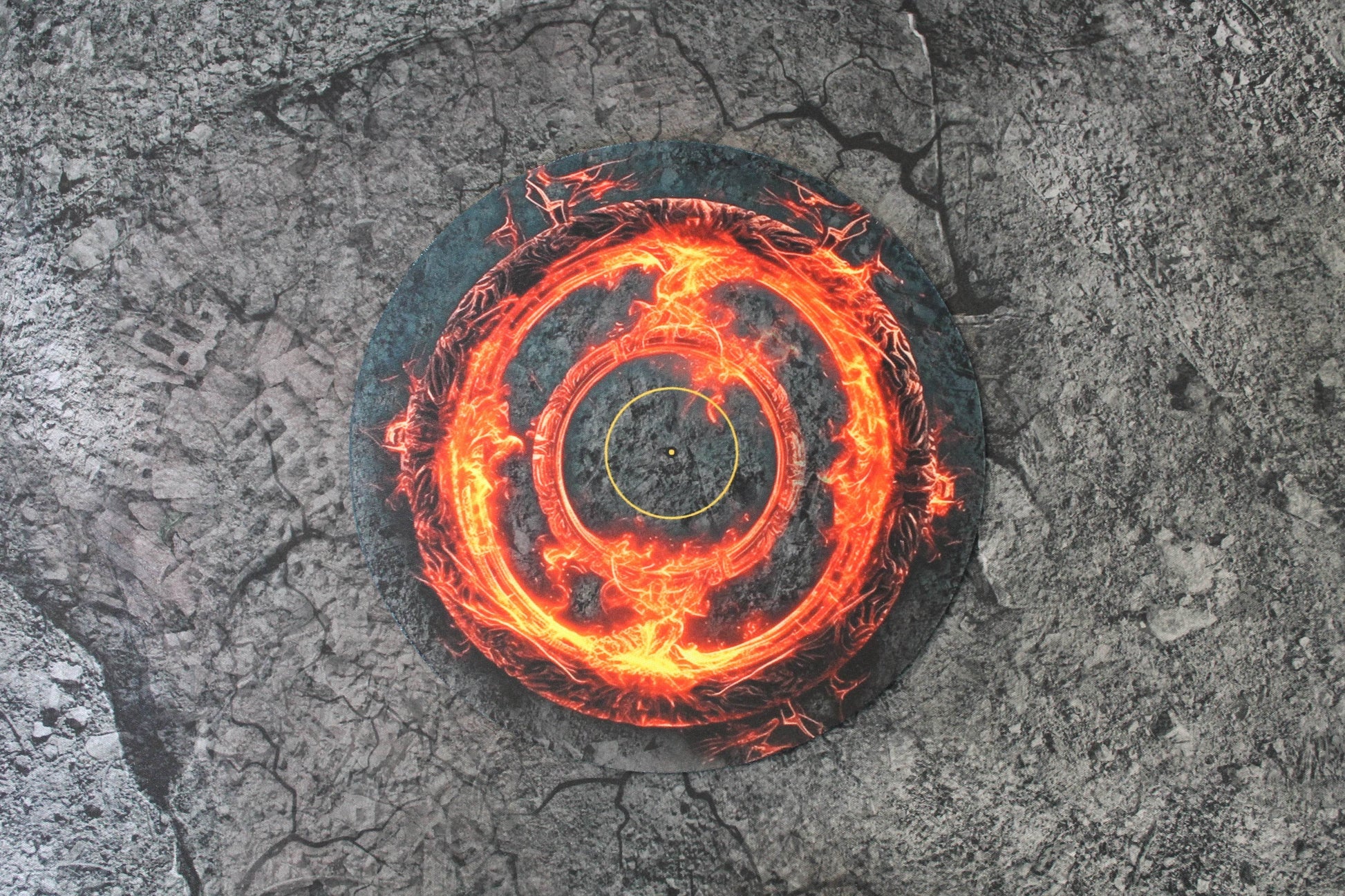 Warhammer 40k and AoS4 Neoprene Objective Markers - Green and Flaming Portal - Set of 6