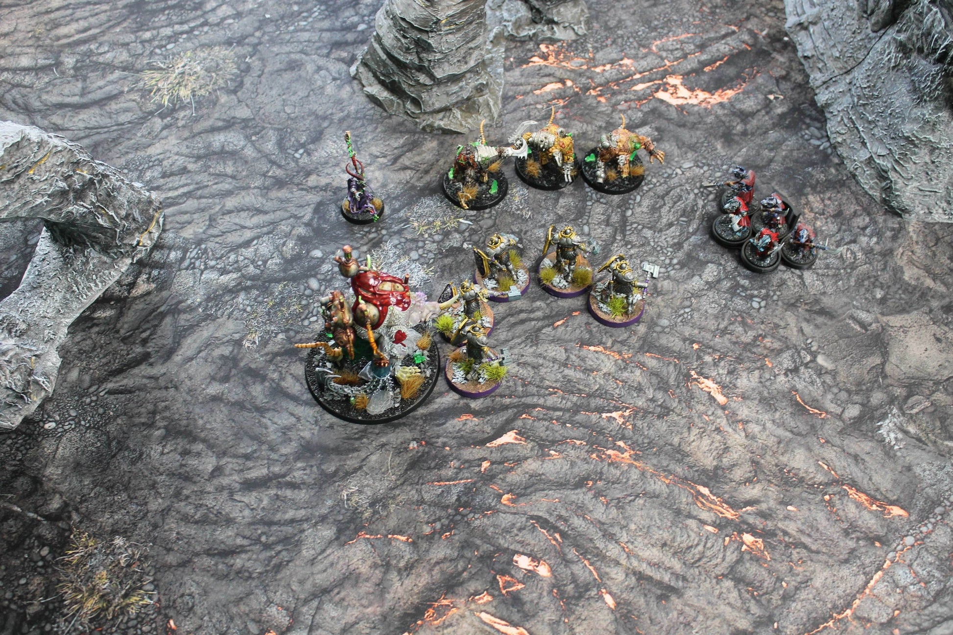 Lava Flows - Neoprene Battle Mat with Bag - 44x60