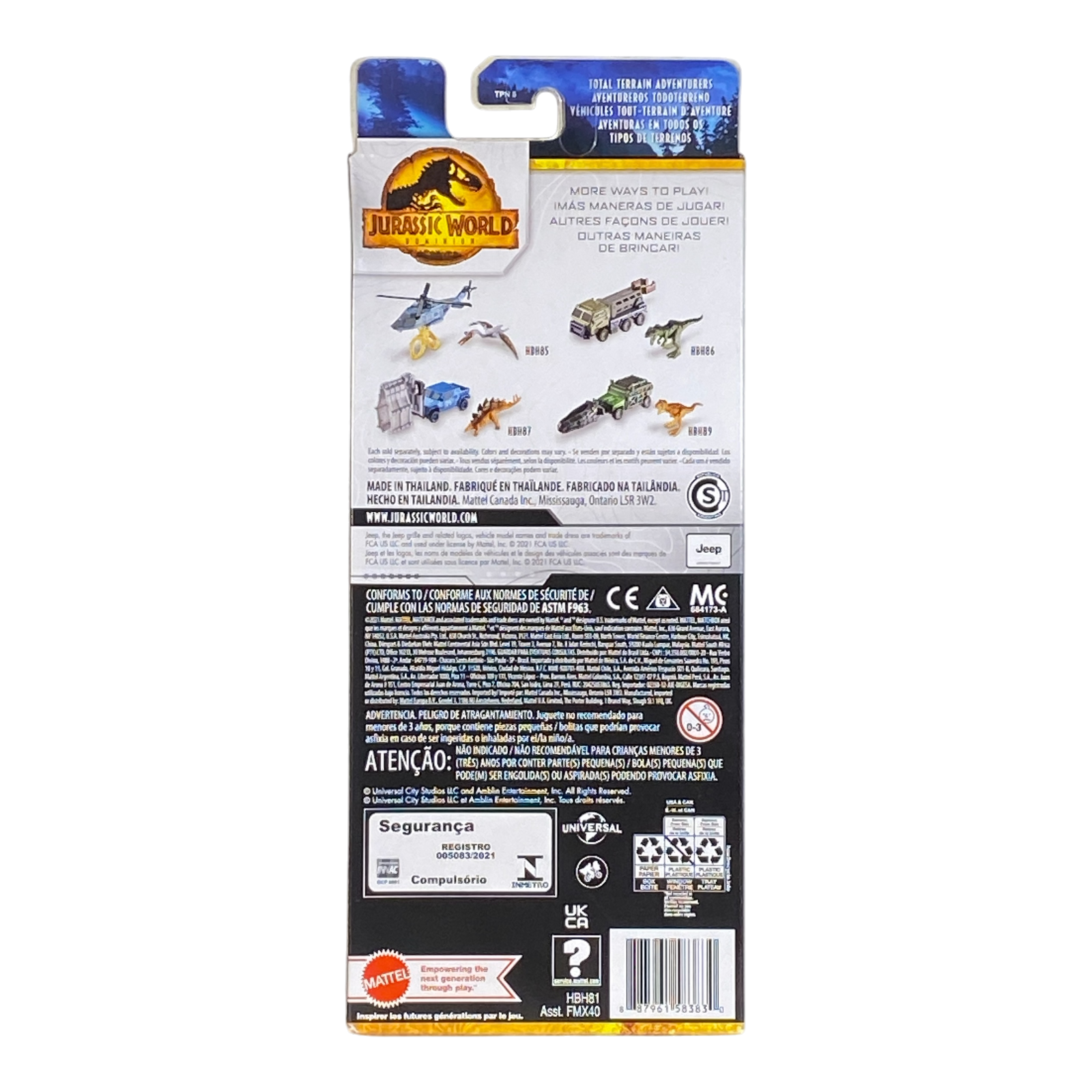 Matchbox Jurassic World Dominion | 5 Pack Edition