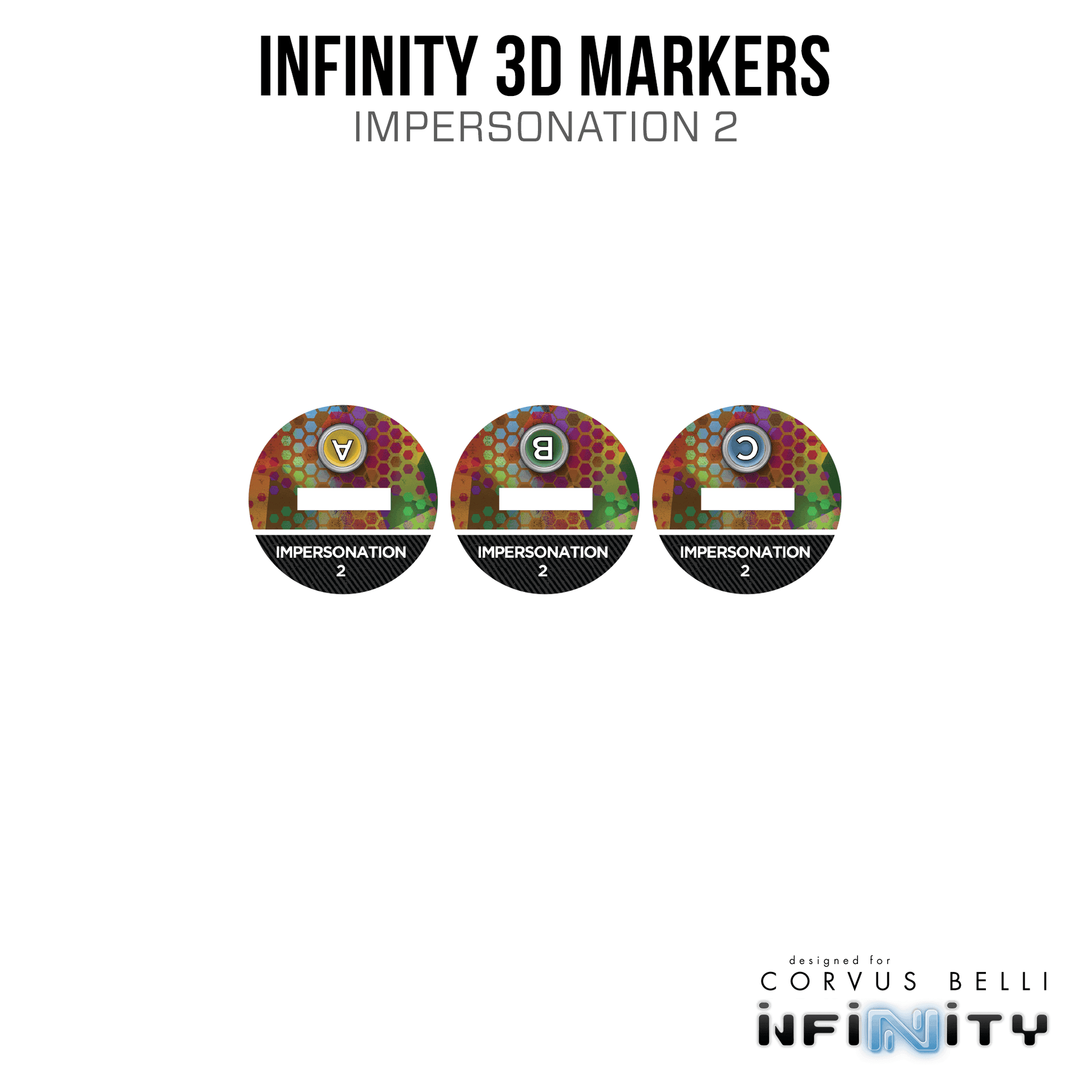 Infinity 3D Markers: Greif Operators (Tohaa) (25mm Impersonation-2) - A
