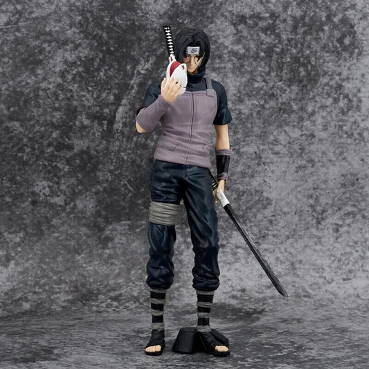 Itachi Uchiha Anime Figure, Mangekyo Sharingan Naruto Shippuden Figurine, 11 in