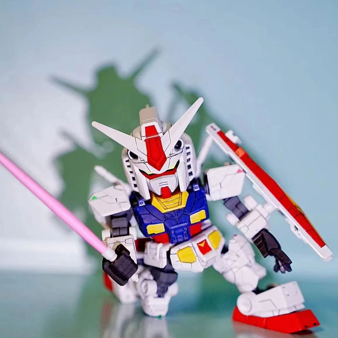 JMS SDCS RX-78F00 Gundam Assembly Model Kit, Mobile Suit Gundam Anime Action Figures Movable Joints Collectible Robot Mecha Kits
