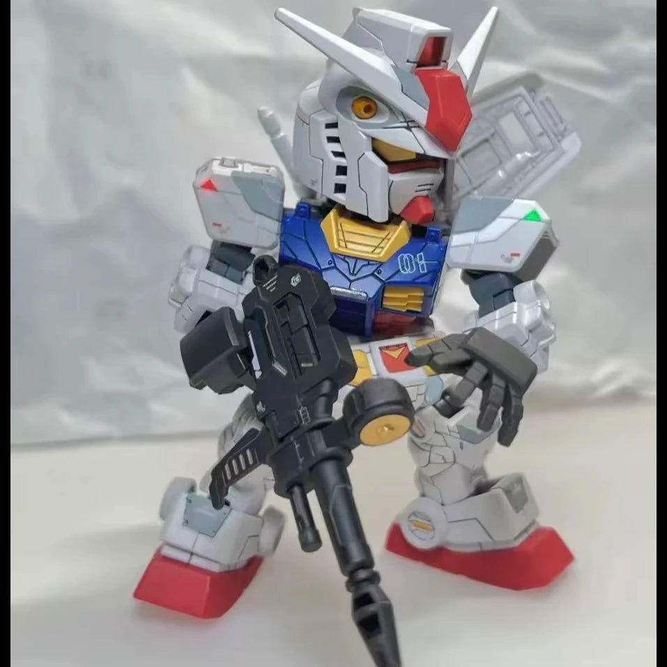 JMS SDCS RX-78F00 Gundam Assembly Model Kit, Mobile Suit Gundam Anime Action Figures Movable Joints Collectible Robot Mecha Kits