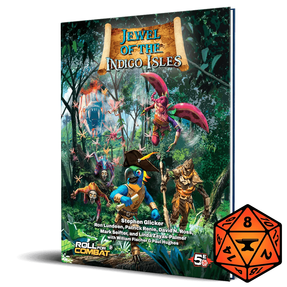 Jewel of the Indigo Isles Hardcover & PDF - D&D 5th Edition / Hardcover & PDF & Foundry VTT Module