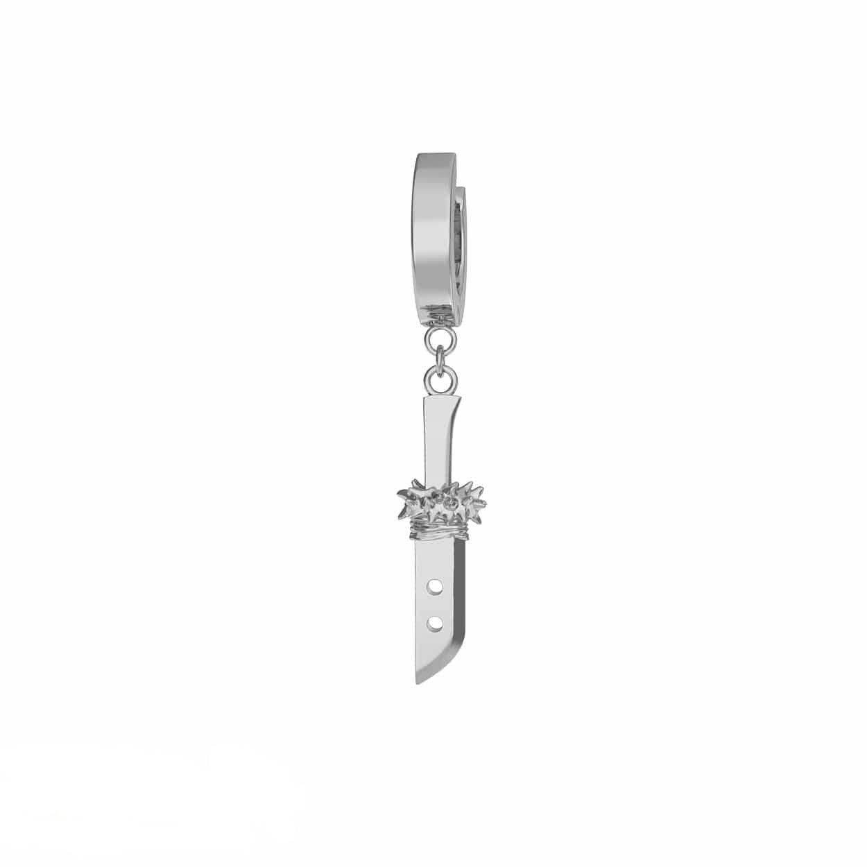 Jujutsu Kaisen™ Yuji's Slaughter Demon Earring - Chrome / Single