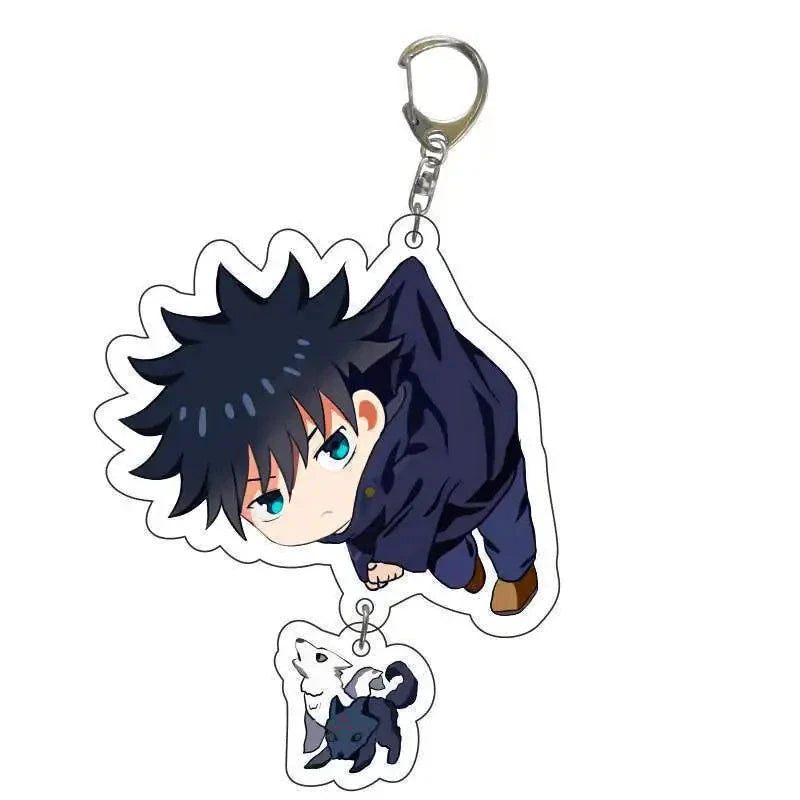 Jujutsu Kaisen Acrylic Keychain Gojo Itadori Megumi Sukuna Anime Key Chains Accessories Gift