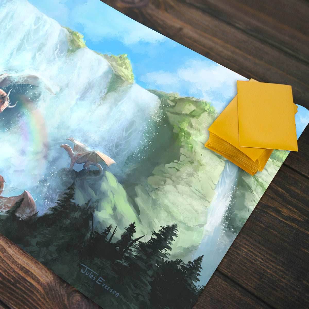 Dragon Family Bath Time Playmat - Standard Playmat / Plain