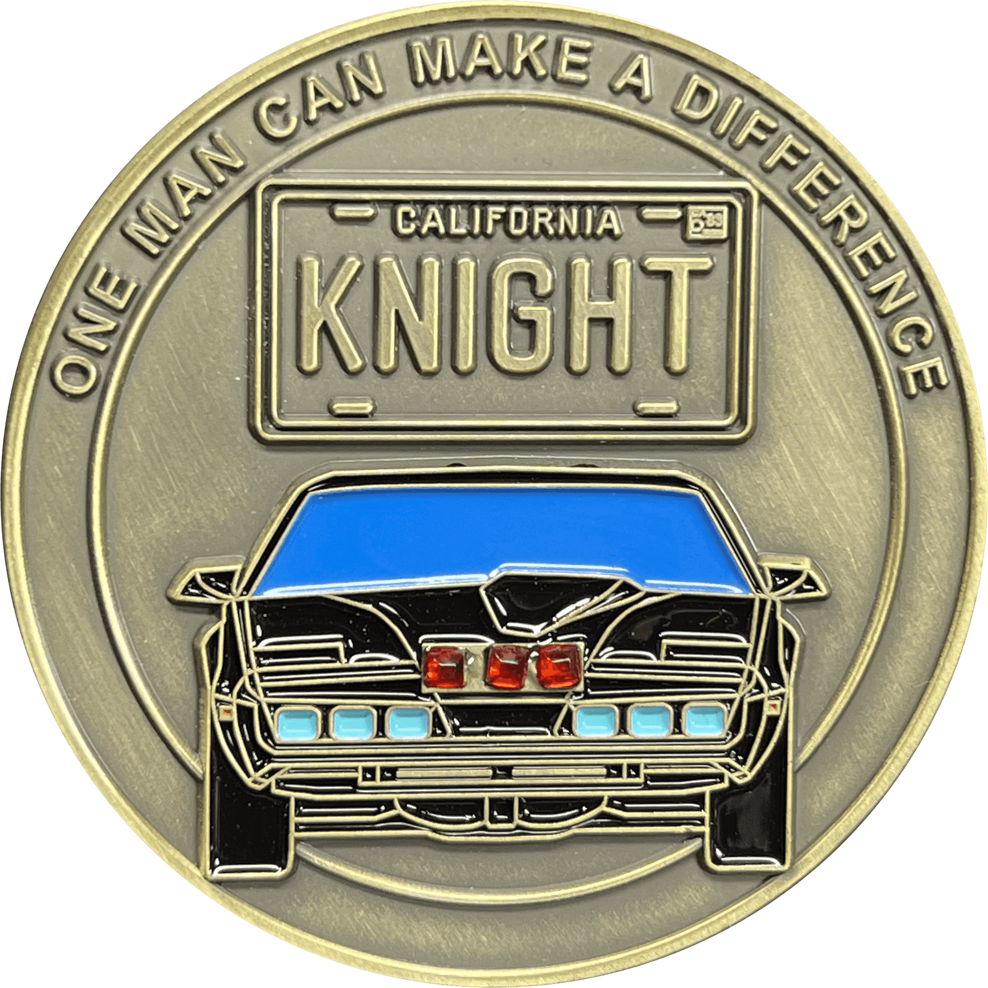 BL13-008 Knight Rider license plate KITT voice box Challenge Coin with serial number - 