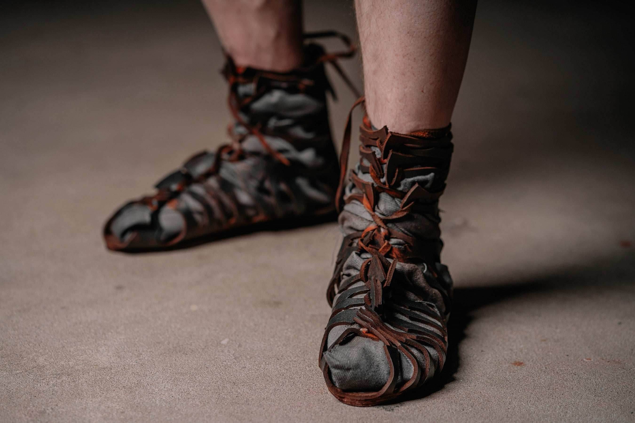 Leather gladiator sandals - 5US