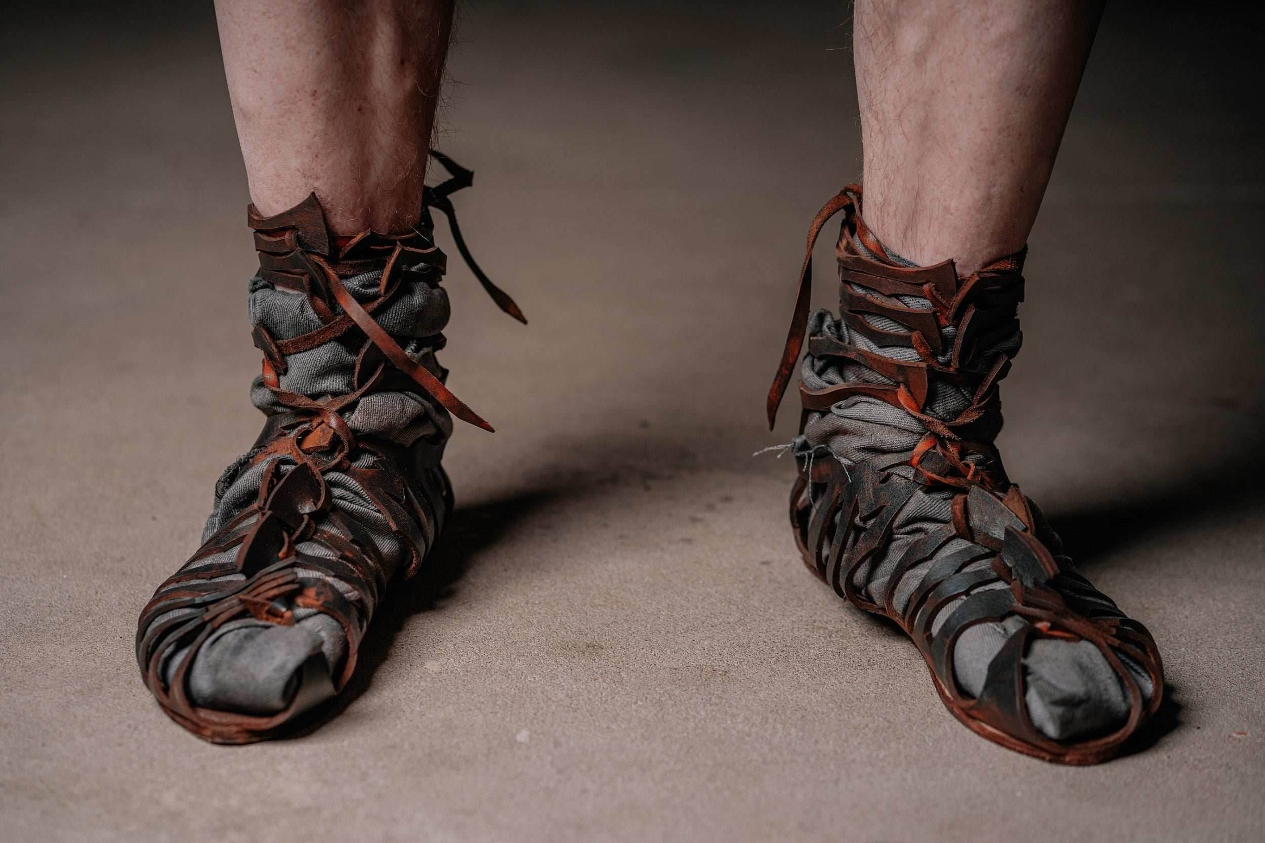 Leather gladiator sandals - 5US