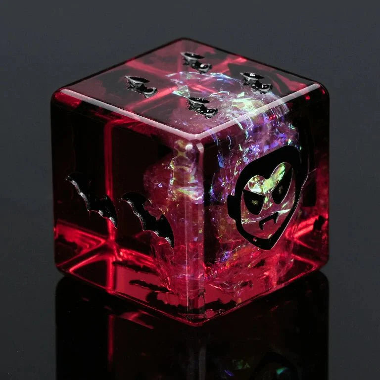 Kickstarter Dice — Scarlet Vampire Resin Dice Set