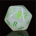 Kickstarter Dice — Ghost Flame Resin Dice Set