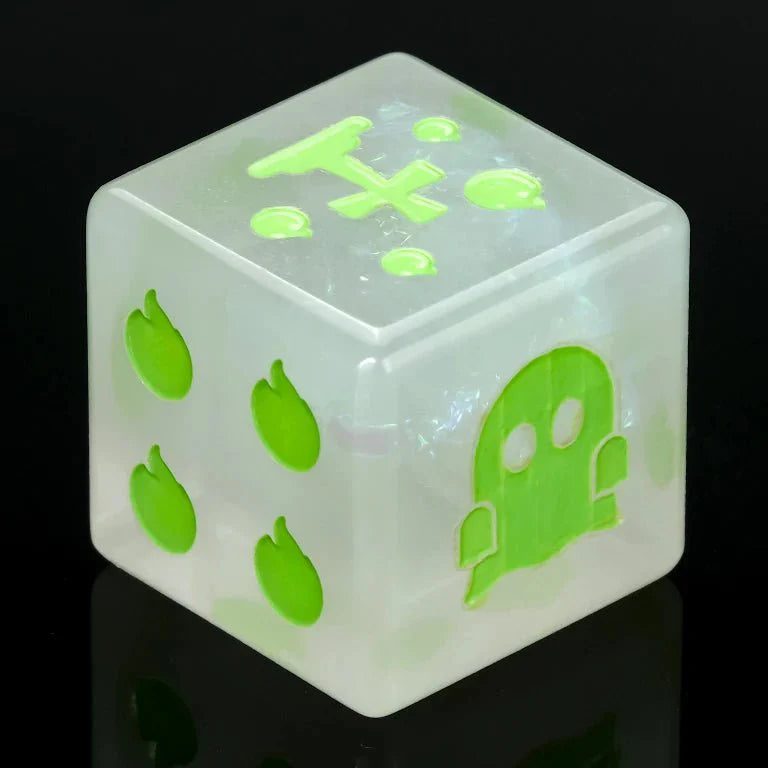 Kickstarter Dice — Ghost Flame Resin Dice Set