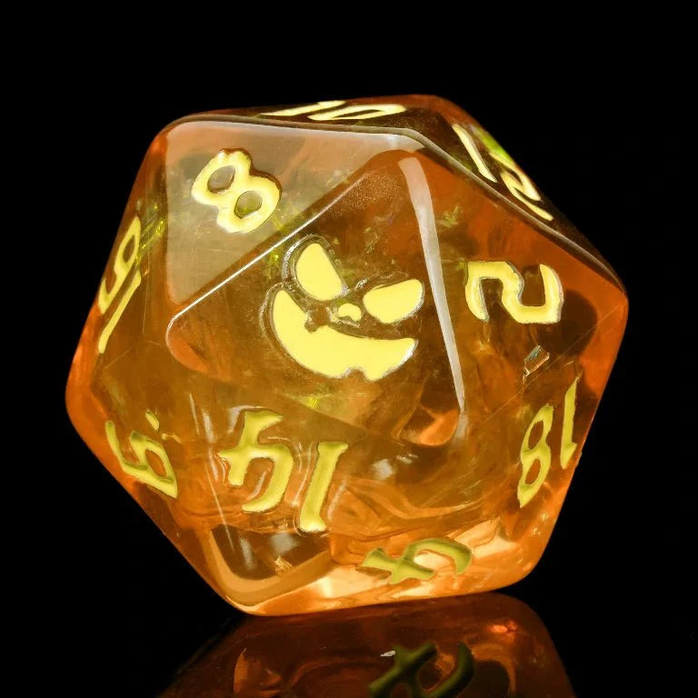 Kickstarter Dice — Pumpkin Jack Resin Dice Set