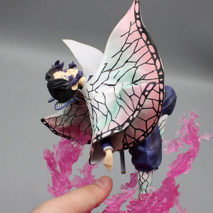 Kochou Shinobu Anime Figurine, Demon Slayer Kimetsu No Yaiba Combat Form PVC Model 20 CM
