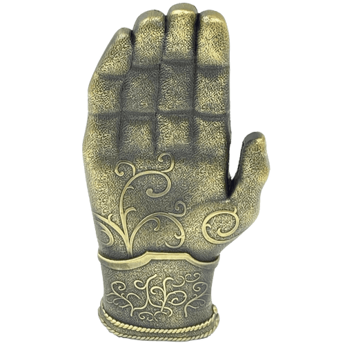 AA-016 Kingslayer Game of Thrones inspired GoT Jamie Lannister gold hand glove challenge coin - 