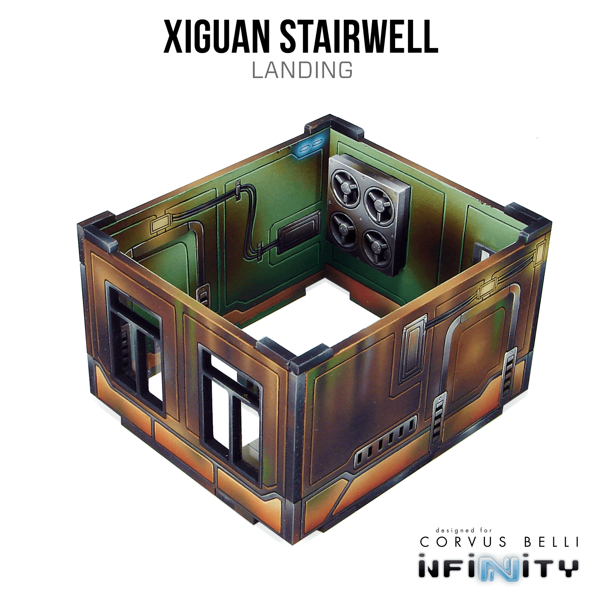 Xiguan Components - Stairwell - Left Entrance / Color Printed