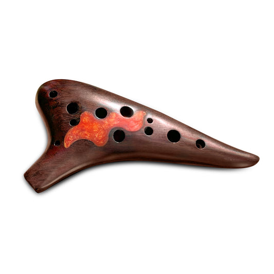 12 Hole Wooden Soprano Ocarina in C Major