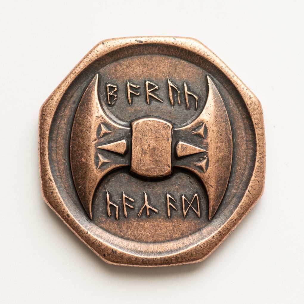 Axe of Thrain Copper Coin - 