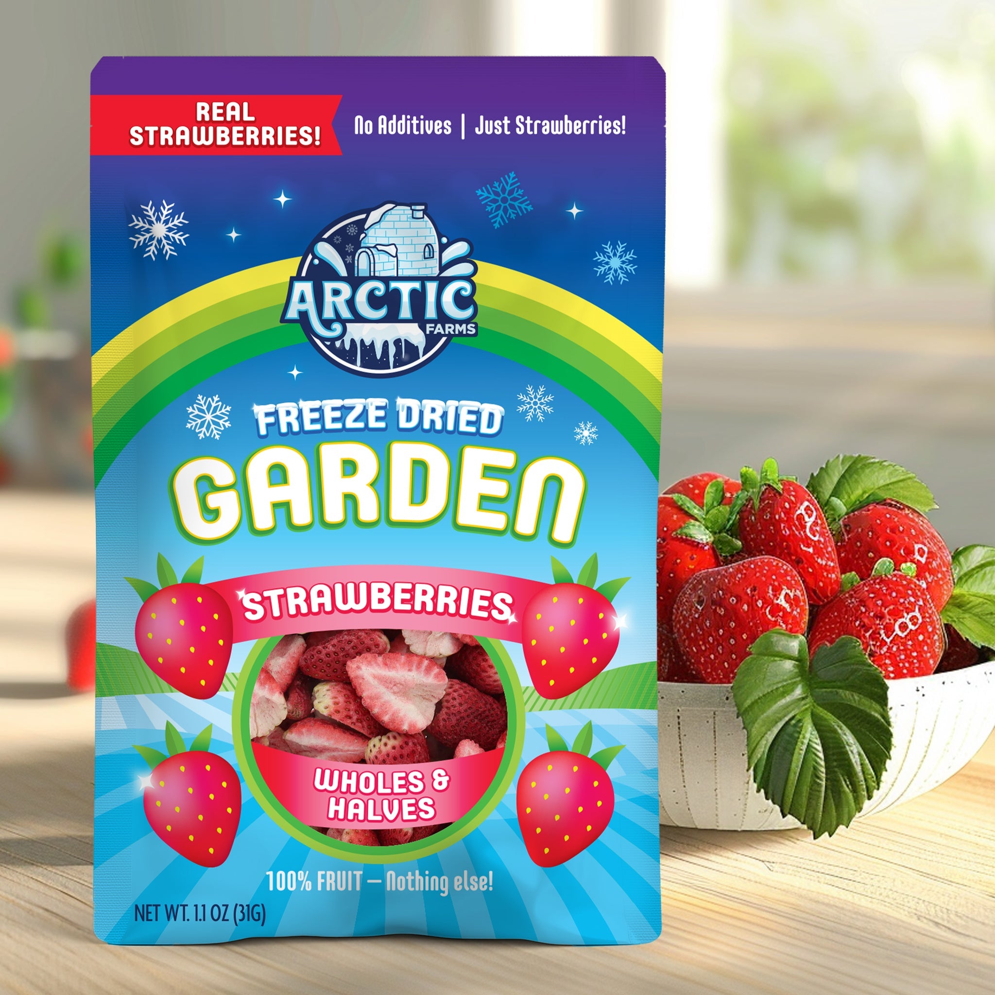 Freeze Dried Strawberry Wholes & Halves