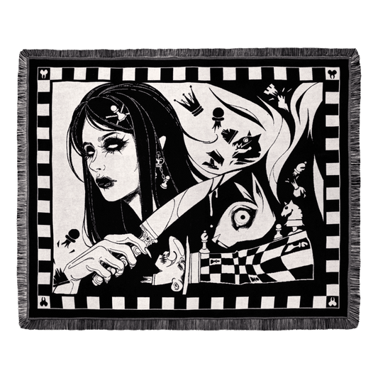 Madness Reigns Woven Blanket - 