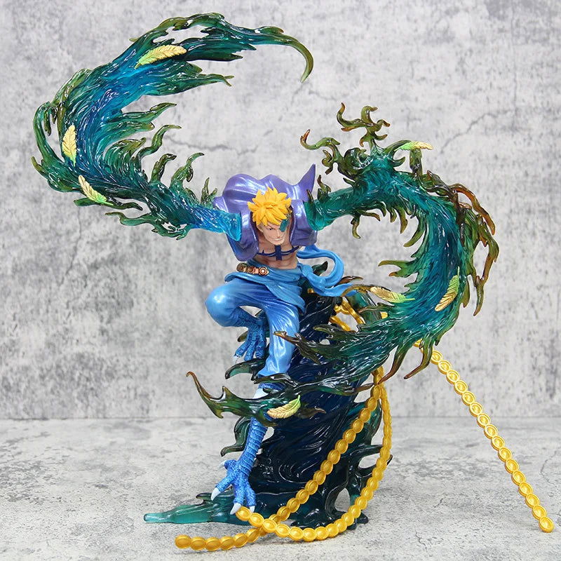 Marco the Phoenix Anime Figurine, One Piece Figures Action Toys Flying Marco PVC 33 cm