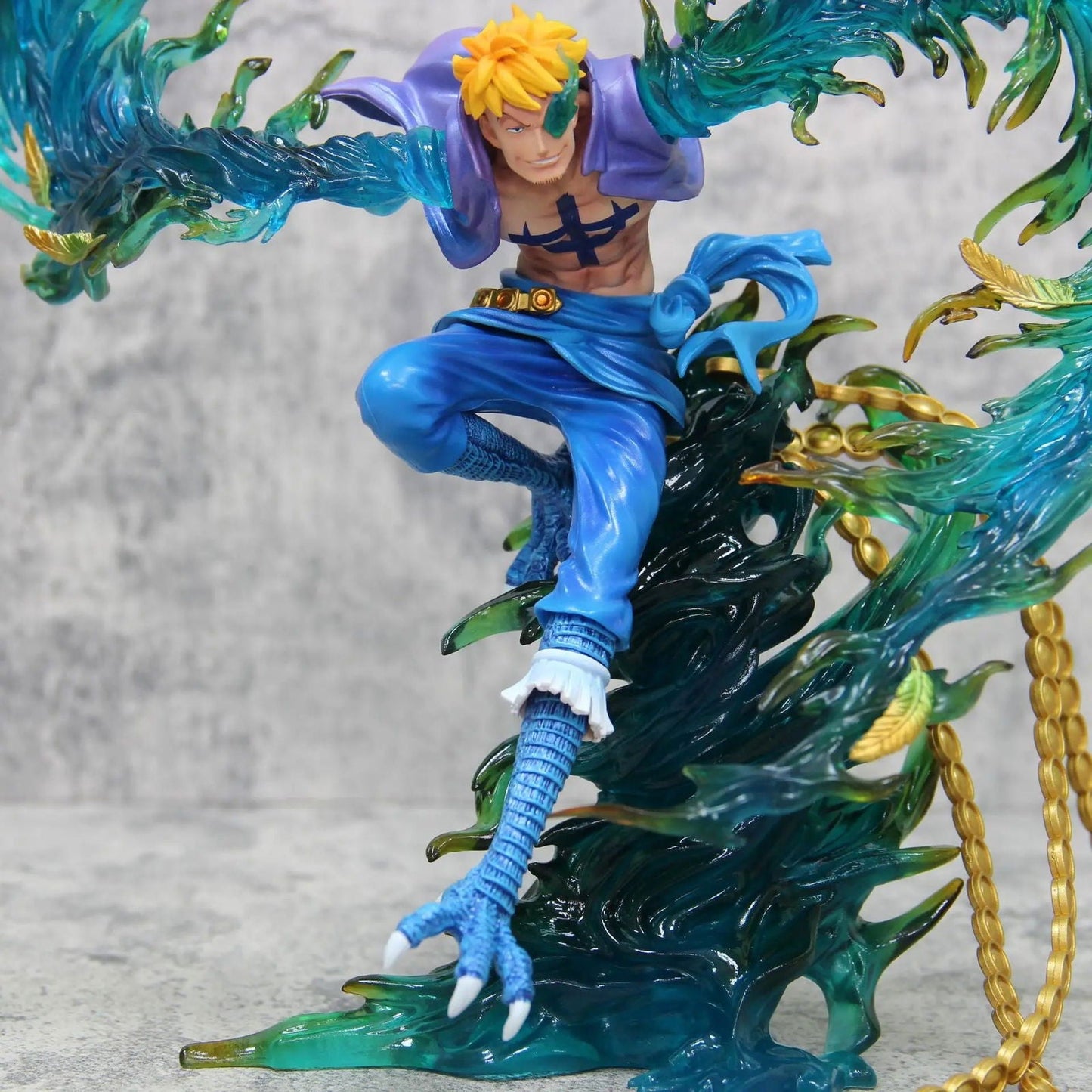 Marco the Phoenix Anime Figurine, One Piece Figures Action Toys Flying Marco PVC 33 cm