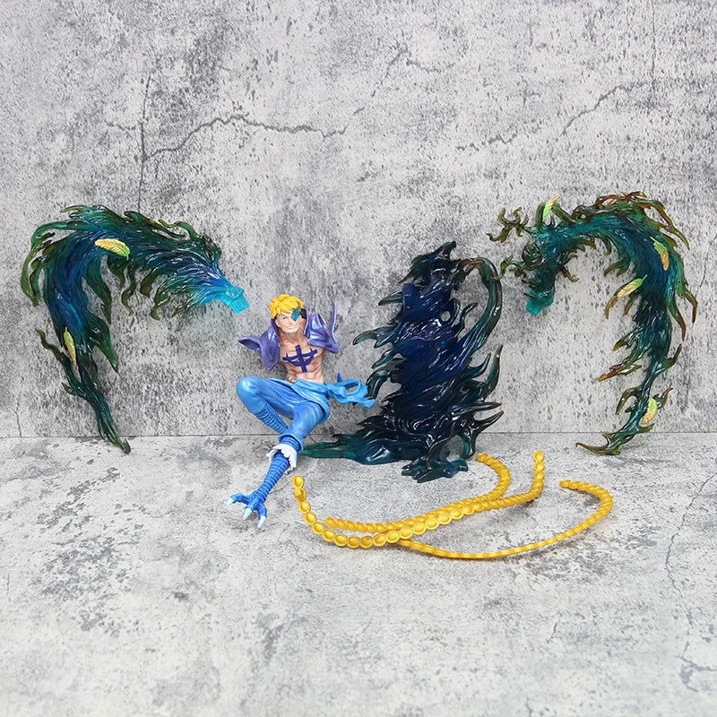 Marco the Phoenix Anime Figurine, One Piece Figures Action Toys Flying Marco PVC 33 cm