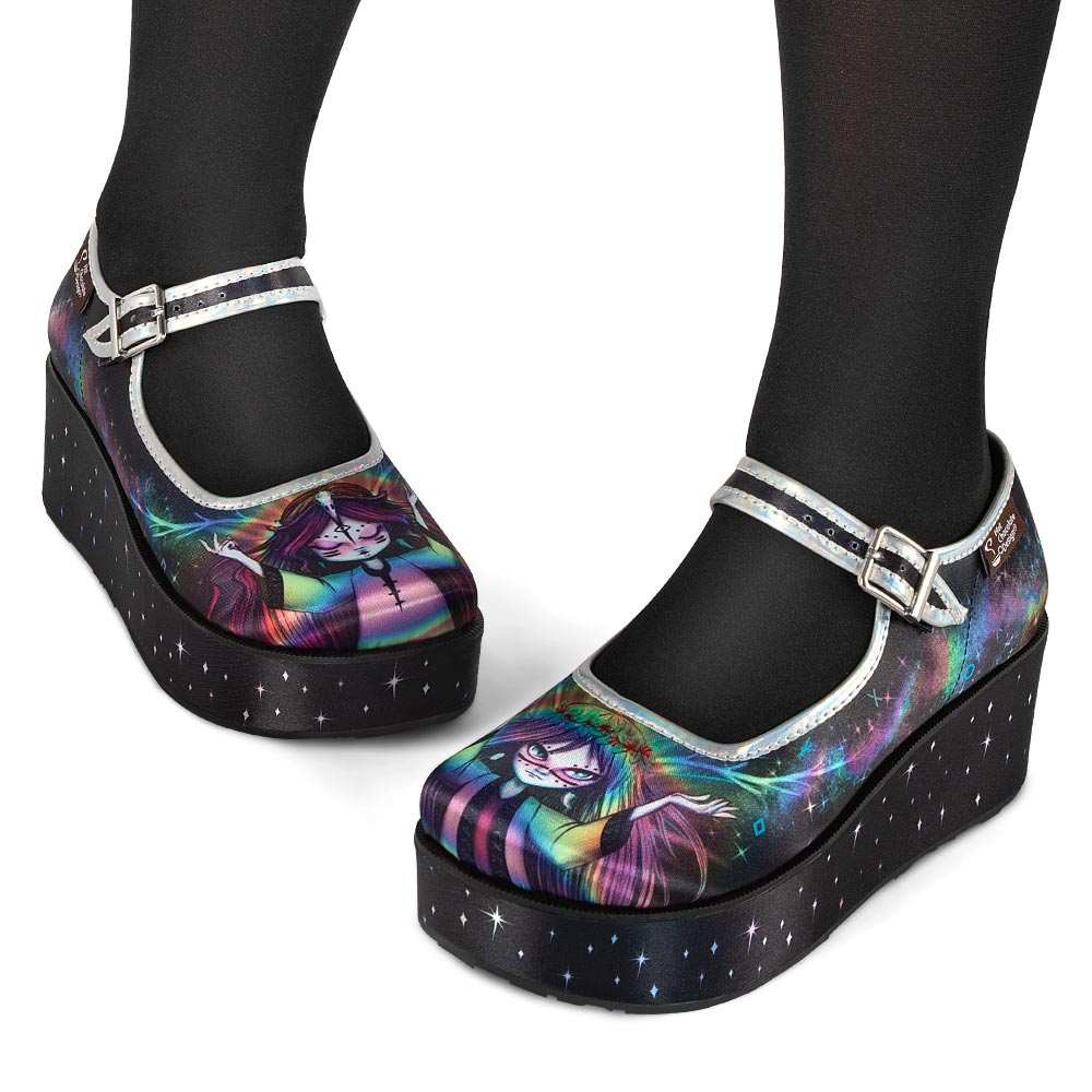 Chocolaticas® Pagan Spirit Women's Mary Jane Platform - 