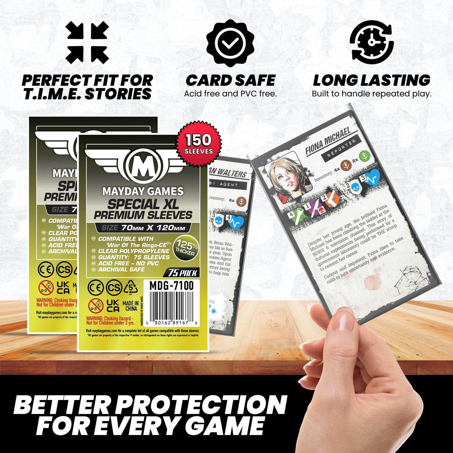 "T.I.M.E. Stories: The Marcy Case" Compatible Card Sleeve Bundle