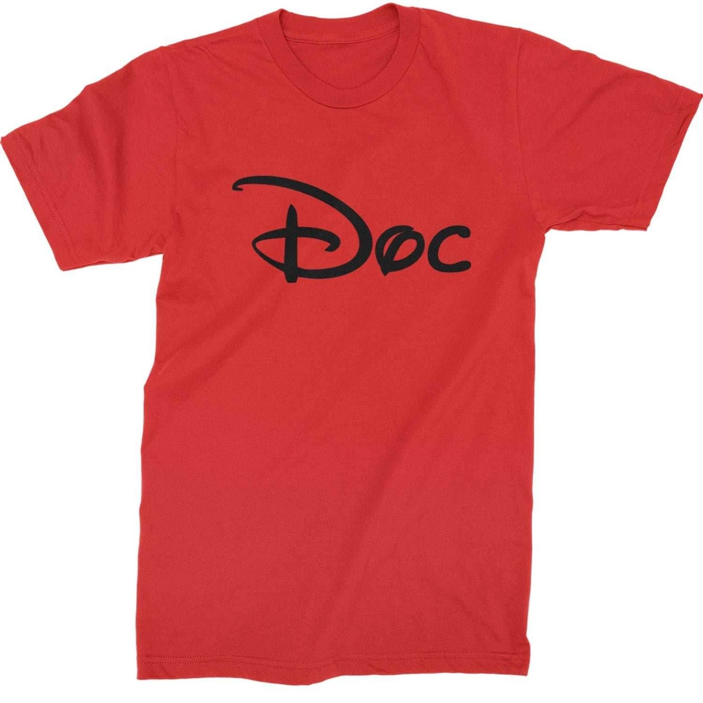 Doc - 7 Dwarfs Costume Mens T-shirt - Red / Mens Small