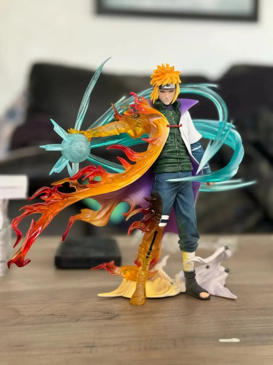 Minato Namikaze Bijuu Mode Anime Figure, Rasengan Reanimation Jutsu Edo Tensei Naruto Shippuden Figurines Statues