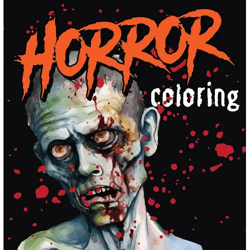 Horror Coloring (Each Coloring Page Is Accompanied by a Horror-Themed Poem, Book Excerpt, or Film Quote) (Keepsake Coloring Books) - Paperback - 