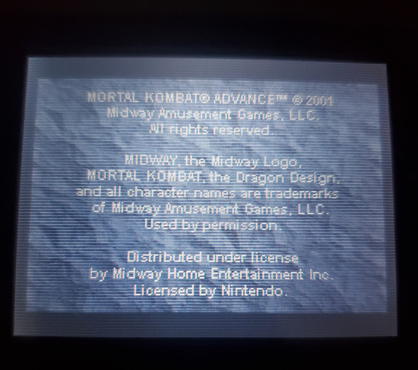 Mortal Kombat Advance MKA GBA Video Game Boy Advance