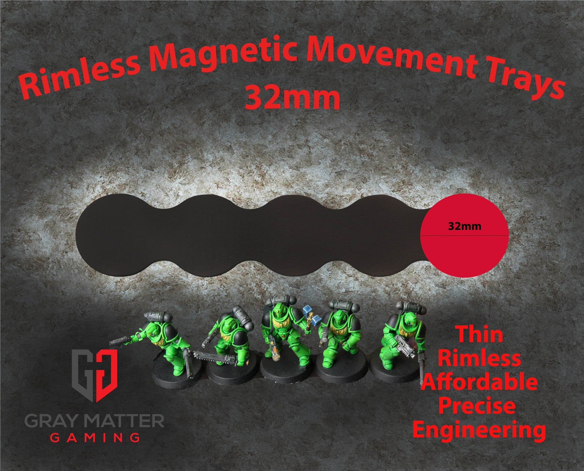 Horde Collection (Set of 5) 32mm Line Magnetic Movement Tray - 