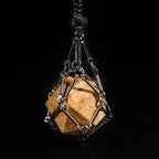 Muddy yellow natural rock texture DND dice set