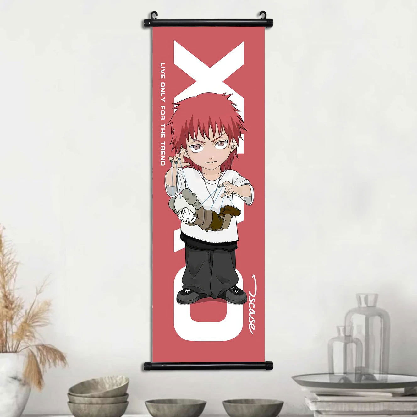 Naruto Shippuden Akatsuki Members Posters, Hot Japanese Anime Poster Scroll Style Canvas Wall Art Wall Hanging Home Decor