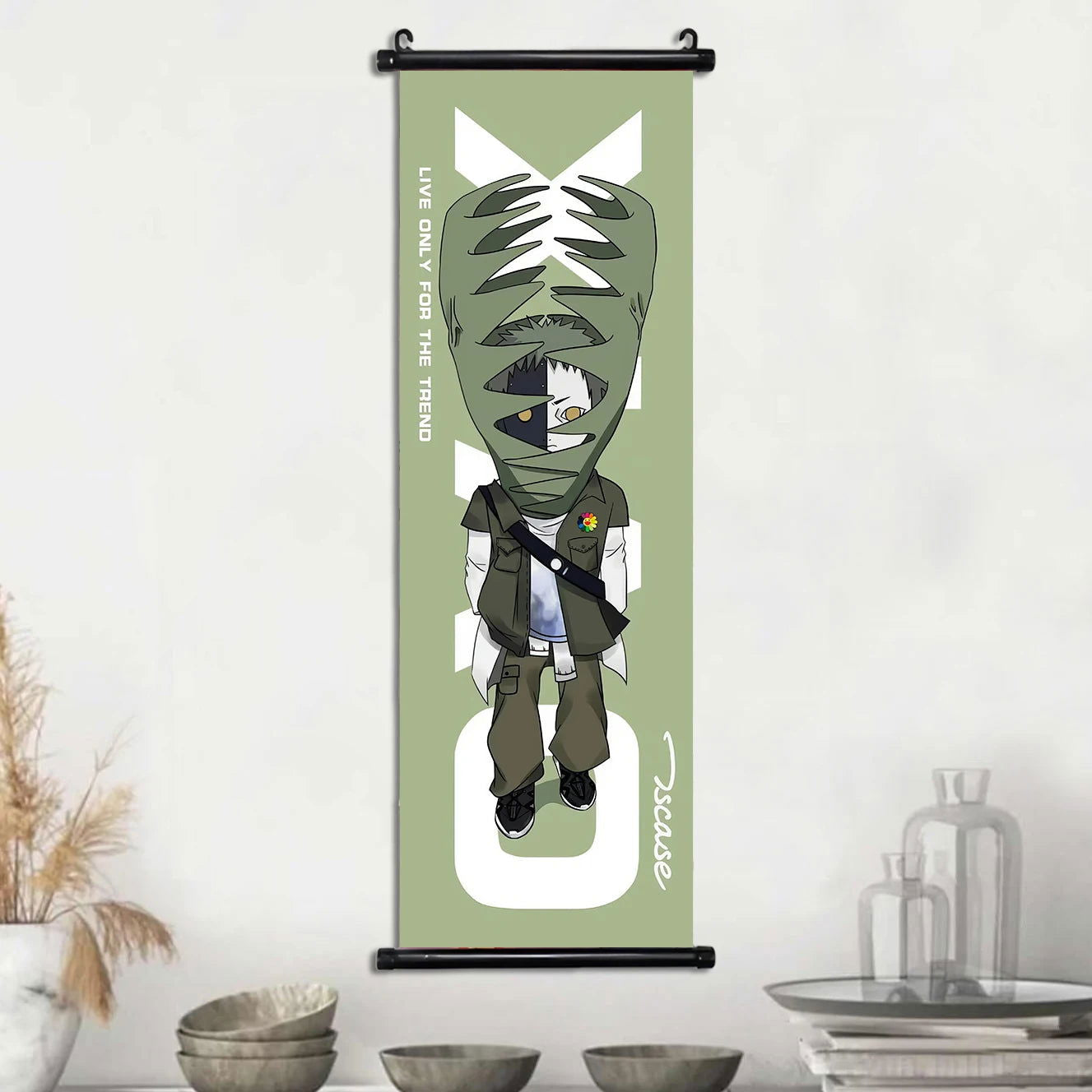 Naruto Shippuden Akatsuki Members Posters, Hot Japanese Anime Poster Scroll Style Canvas Wall Art Wall Hanging Home Decor